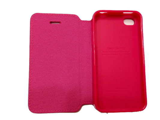良い品質 PUのiPhone 5s/iPhone 5cのための革携帯電話の箱の赤く柔らかいプラスチック 売上高