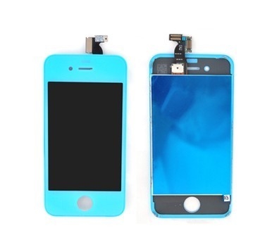 良い品質 携帯電話 LCD の接触 assemly フロント カバーの青い修理部品のための Iphone 4 OEM の部品の転換のキット 売上高