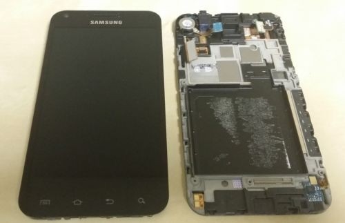 良い品質 計数化装置の黒の S2 i9100 LCD のためのフレームが付いている 800x480 Samsung LCD スクリーン 売上高
