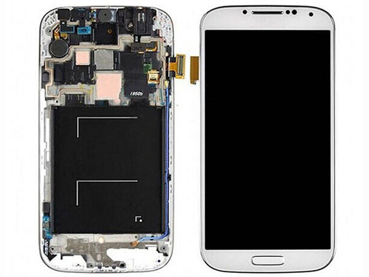 良い品質 計数化装置の白の S4 i9500 LCD のためのフレームが付いているスクリーン 5 インチの Samsung LCD 売上高