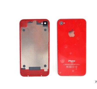 良い品質 転換のキットの移動式 Iphone 4S の修理部品の赤い裏表紙/ガラス 売上高