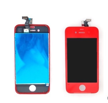 良い品質 携帯電話の Iphone 4S の転換のキット LCD の計数化装置アセンブリ赤い色の Iphone 4s の修理部品 売上高