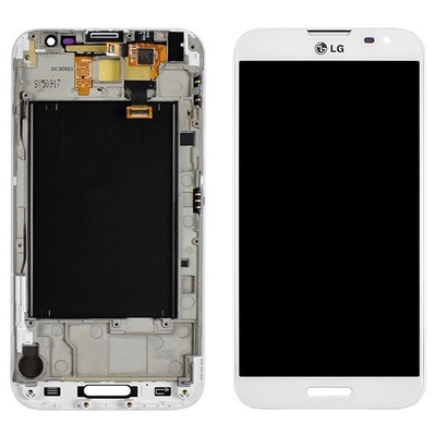 良い品質 白は、フレームが付いている LG Optimus G プロ E980 LCD のアセンブリのための 5 インチ LG LCD スクリーンの取り替えを黒くします 売上高