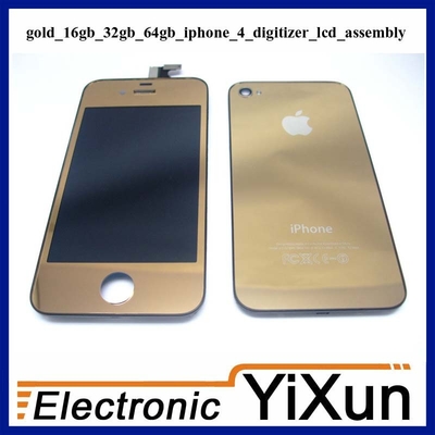 良い品質 LCD デジタイザー ・ アセンブリの交換キット ゴールド IPhone 4 OEM 部品 売上高