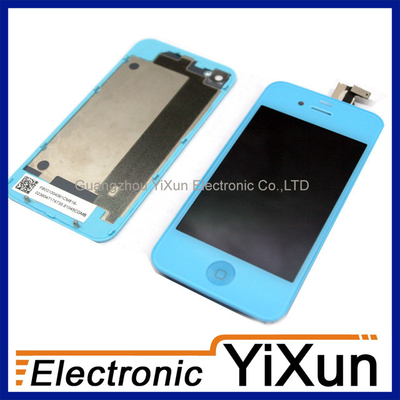 良い品質 品質保証液晶デジタイザー アセンブリ交換キット青 IPhone 4 OEM 部品 売上高