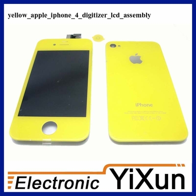 良い品質 LCD デジタイザー アセンブリ交換キット黄色 IPhone 4 OEM 部品 売上高