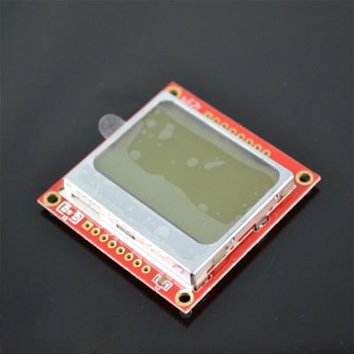 良い品質 Arduino のための白いバックライト赤い PCB との Arduino のためのノキア 5110 LCD モジュール 売上高