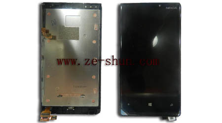 良い品質 ノキアLumia 920のための携帯電話LCDスクリーンの取り替えLCD +タッチパッドの完全な黒 売上高