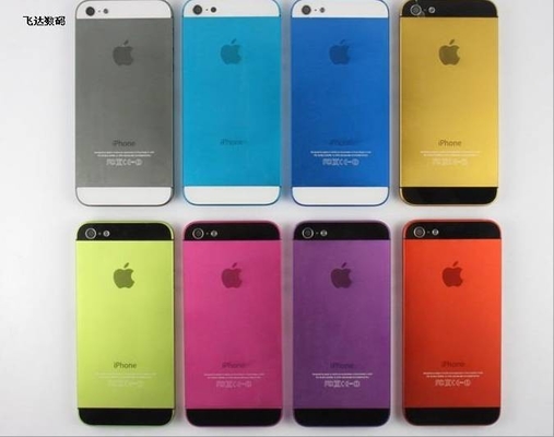 良い品質 OEM の iPhone のための多彩な蓄電池カバー 5 つの予備品、ピンク/黄色/ローズ/紫色 売上高