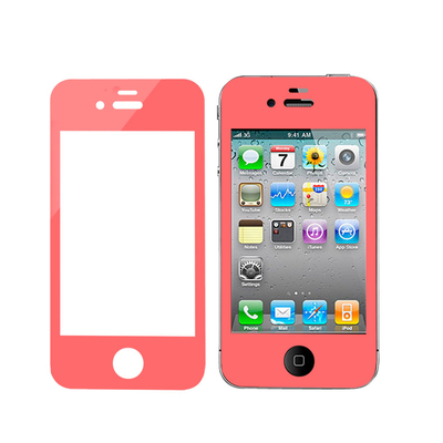 良い品質 ピンクの反爆発は iPhone のための緩和されたガラス スクリーンの保護装置を 4 4s 着色しました 売上高